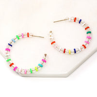 Multi Glass Beaded Earring