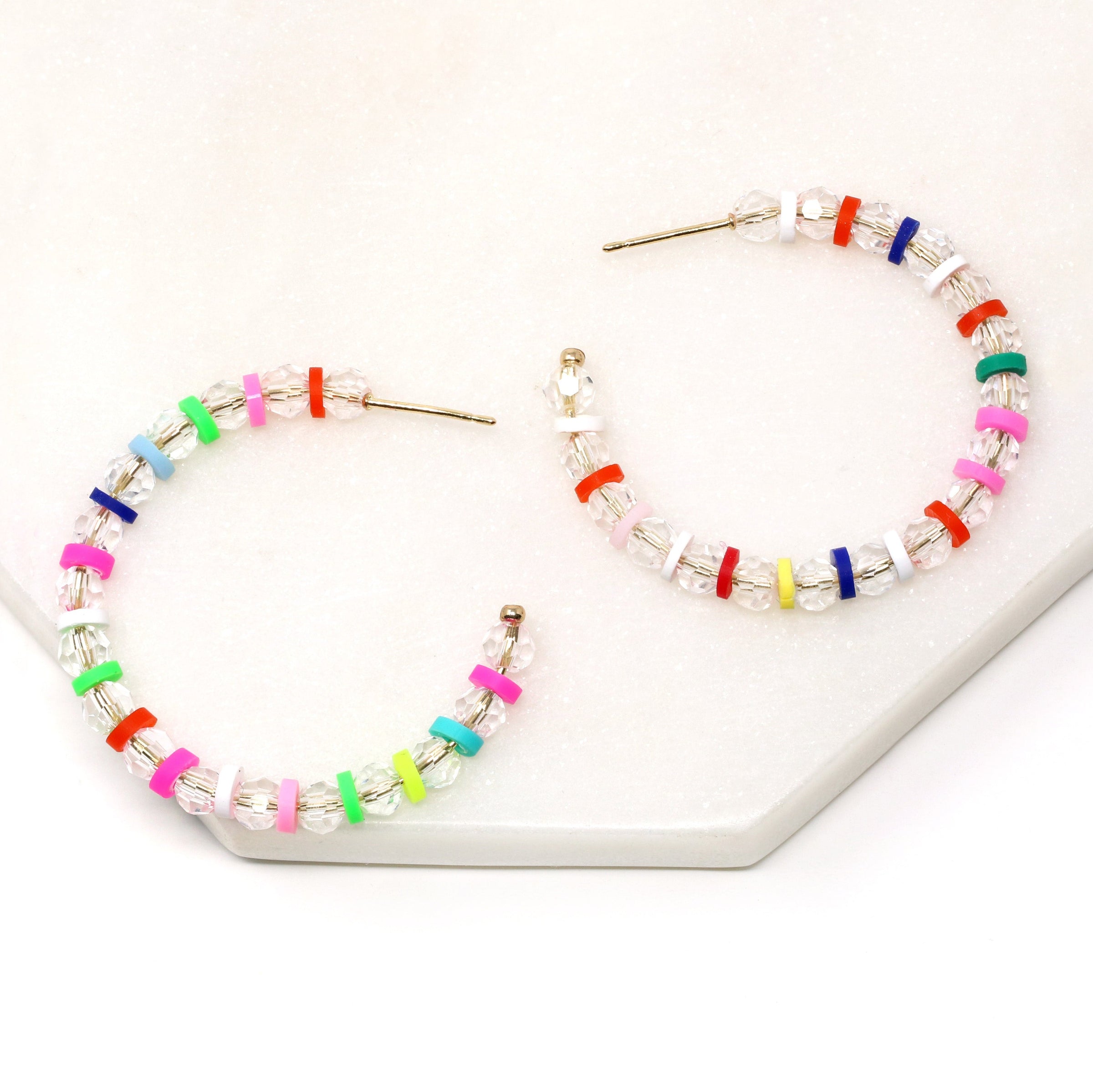 Multi Glass Beaded Earring