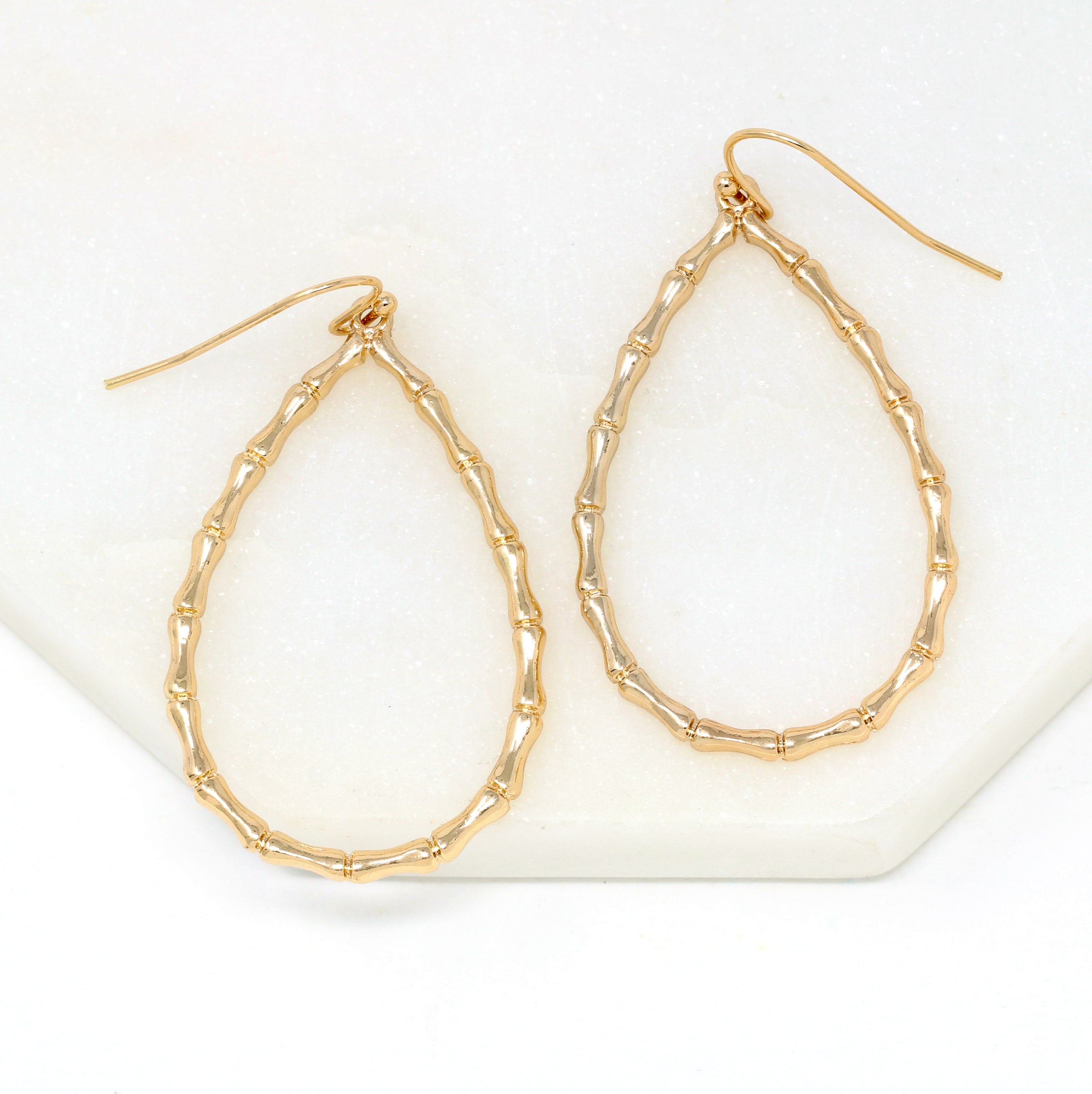 Bamboo Teardrop Earring