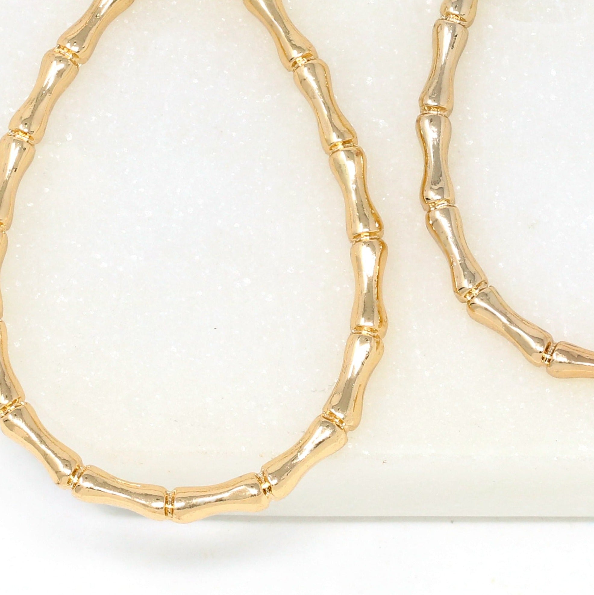 Bamboo Teardrop Earring