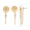 Smiley Face Chain Loop Earring