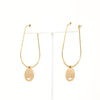 Smiley Face Hoop Earrings