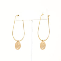 Smiley Face Hoop Earrings