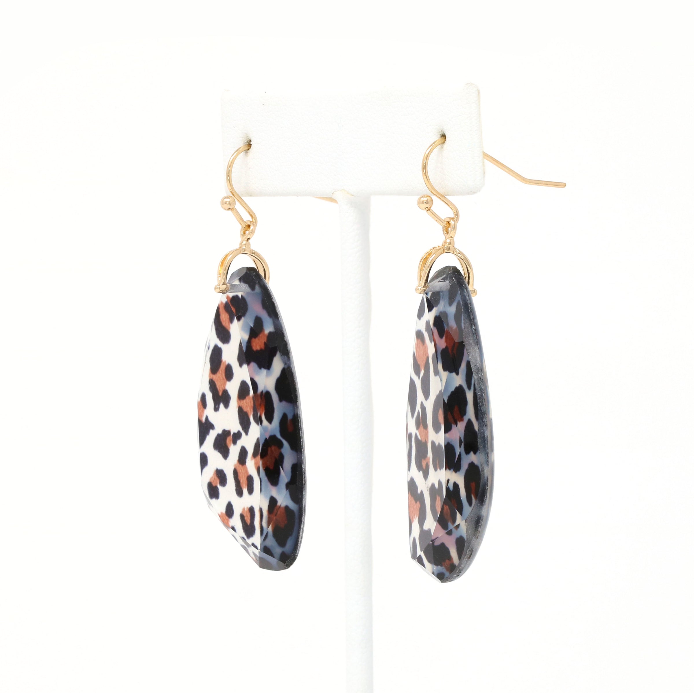 Leopard Resin Earrings