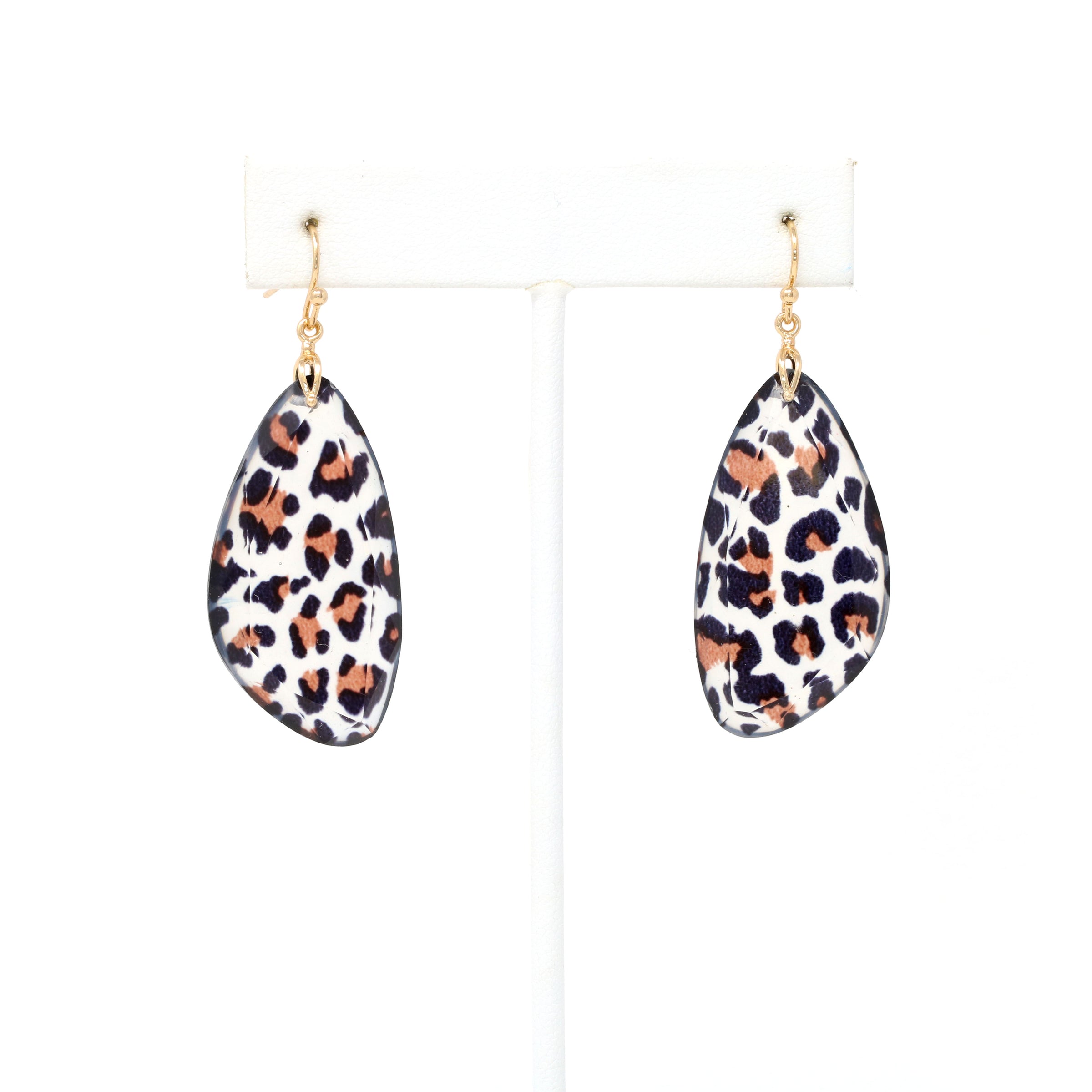 Leopard Resin Earrings