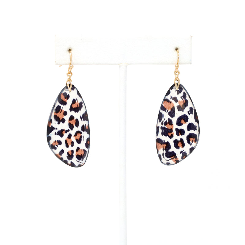 Leopard Resin Earrings