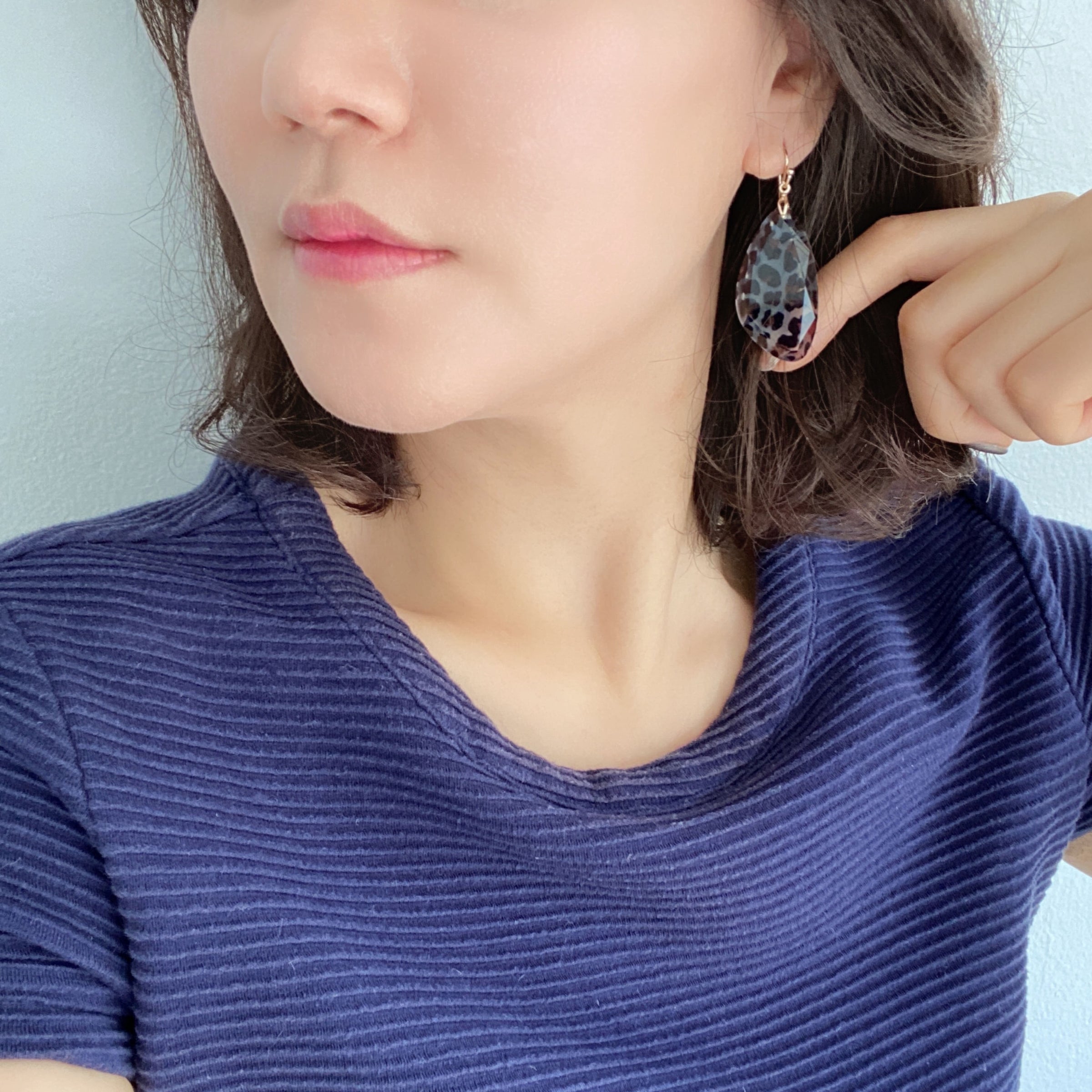 Leopard Resin Earrings
