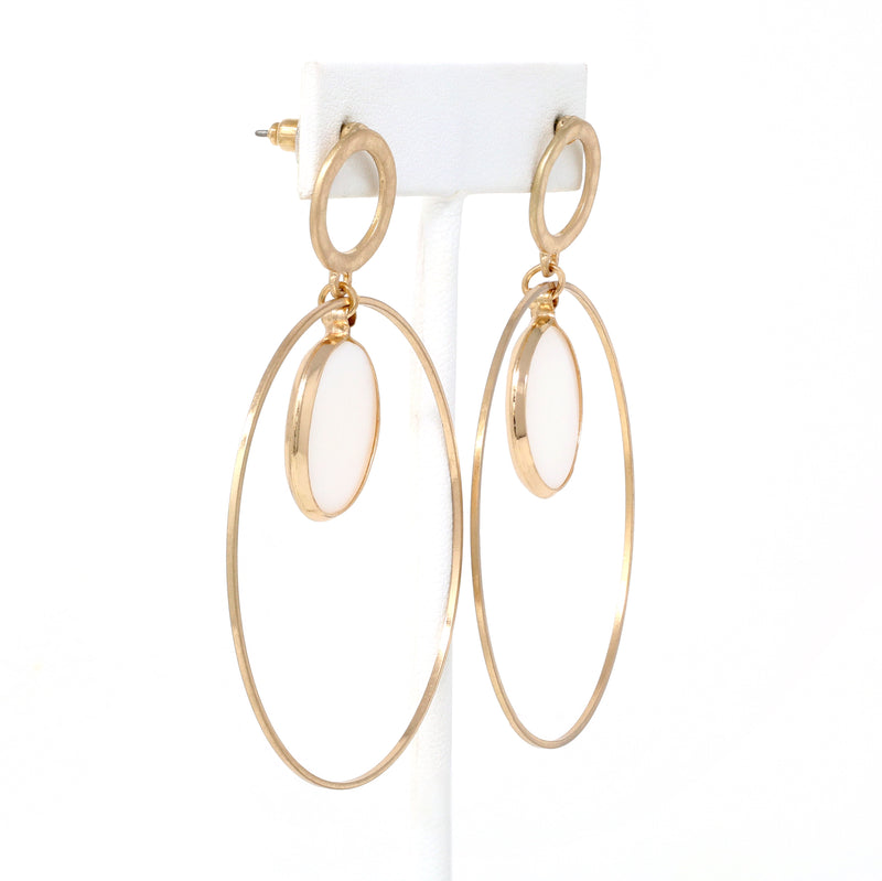 Mother Of Pearl Dangled Earring