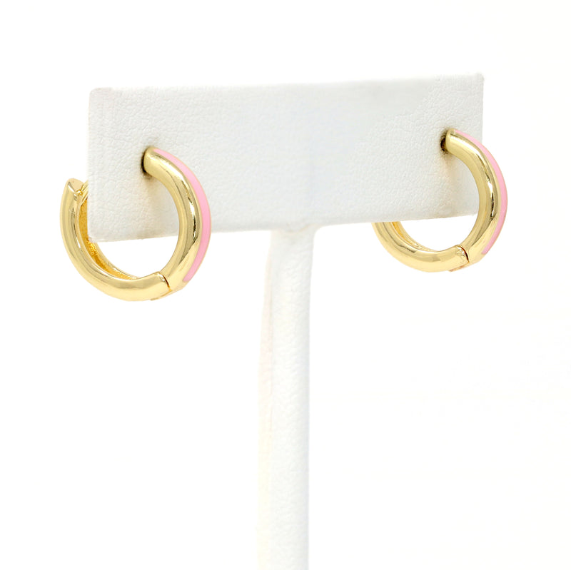 Color Huggie Earrings