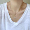 Mother of Pearl Double Layer Necklace