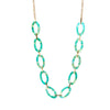 Lightweight Resin Linked Long Necklace