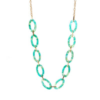 Lightweight Resin Linked Long Necklace