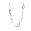 Lightweight Resin Linked Long Necklace