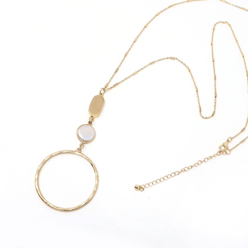 Freshwater Pearl Long Pedant Necklace - Bauble Sky