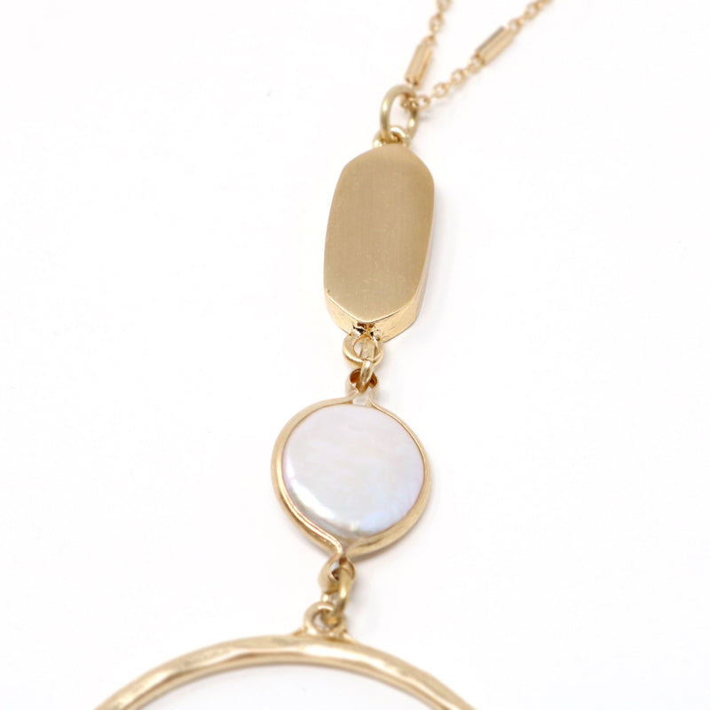Freshwater Pearl Long Pedant Necklace - Bauble Sky