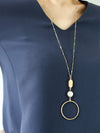 Freshwater Pearl Long Pedant Necklace - Bauble Sky
