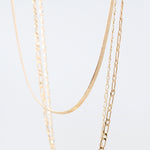 3 Layer Necklace with Rectangle Charm - Bauble Sky