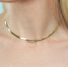 Gold Filled Herringbone Choker Necklace