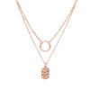 Modern Double Layered Charm Necklace