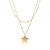 2 Layer Necklace with Star