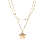 2 Layer Necklace with Star