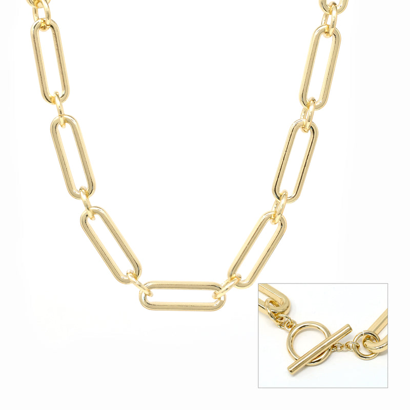 Oversized Chain Toggle Necklace