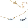 Personalized Cube Initial Name Necklace