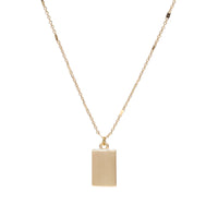 Rectangle Charm Necklace