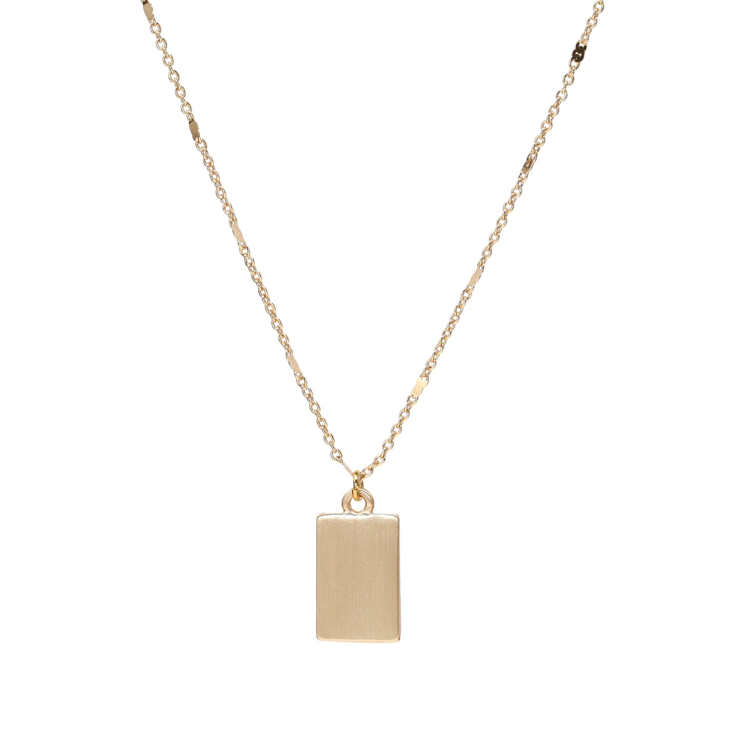 Rectangle Charm Necklace