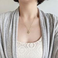 Personalized Initial Hexagon Necklace