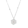 Personalized Initial Hexagon Necklace