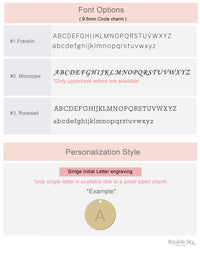 Personalized Initial Circle Necklace