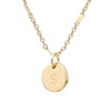 Personalized Initial Circle Necklace