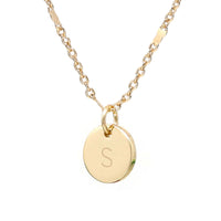 Personalized Initial Circle Necklace