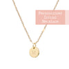 Personalized Initial Circle Necklace