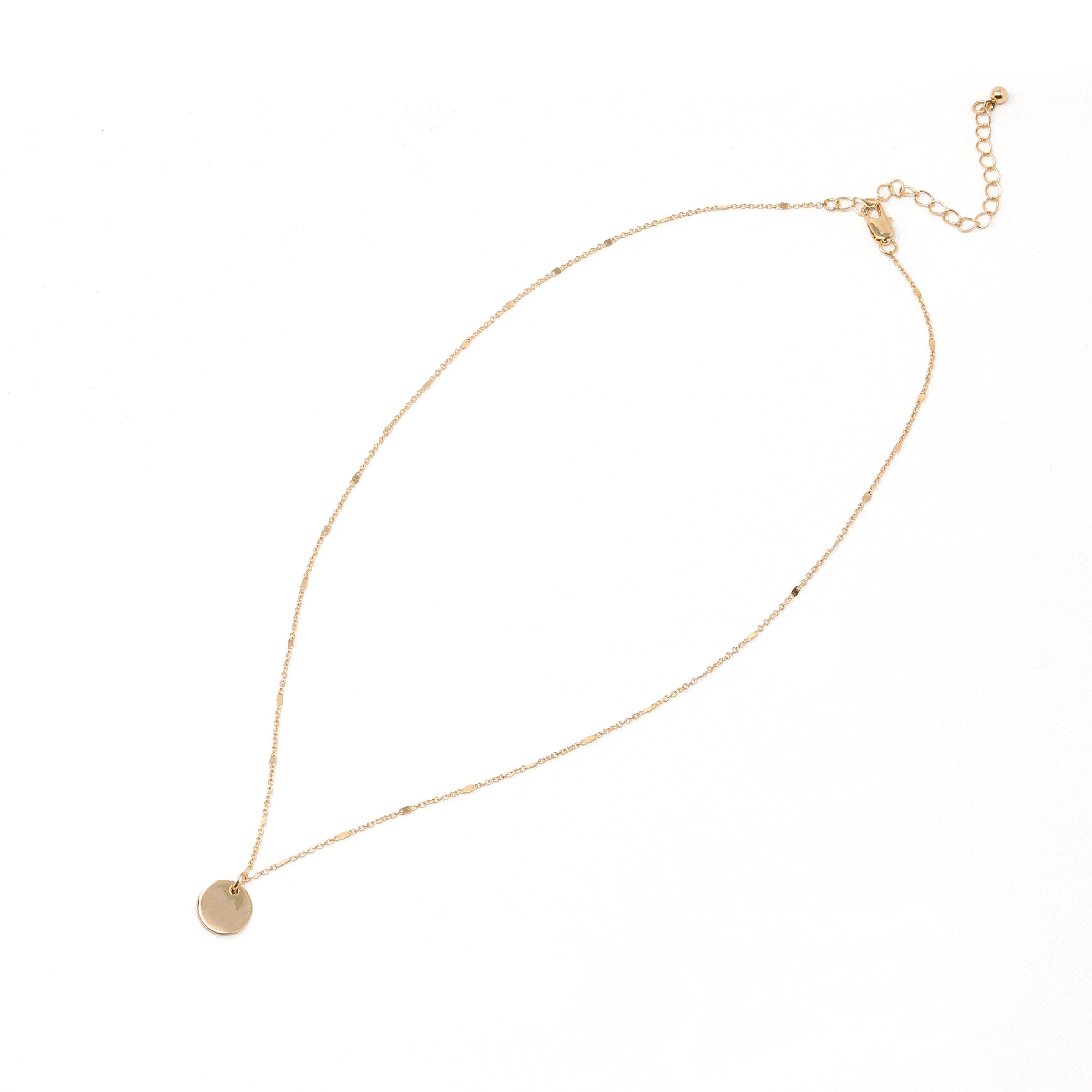 Personalized Initial Circle Necklace