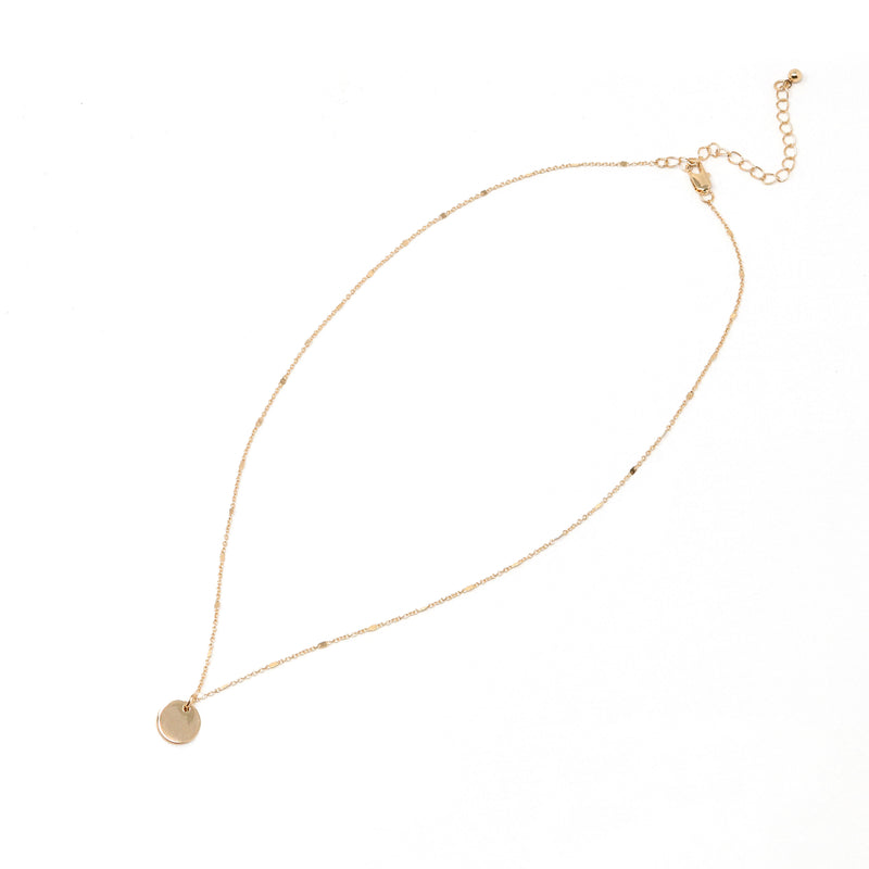 Personalized Initial Circle Necklace