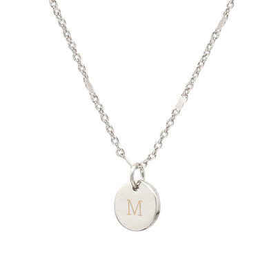Personalized Initial Circle Necklace
