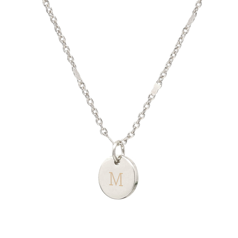 Personalized Initial Circle Necklace