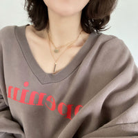Personalized Initial Hexagon 2 Layer Necklace