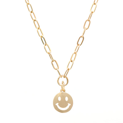 Smiley Face Paperclip Necklace