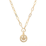 Smiley Face Paperclip Necklace