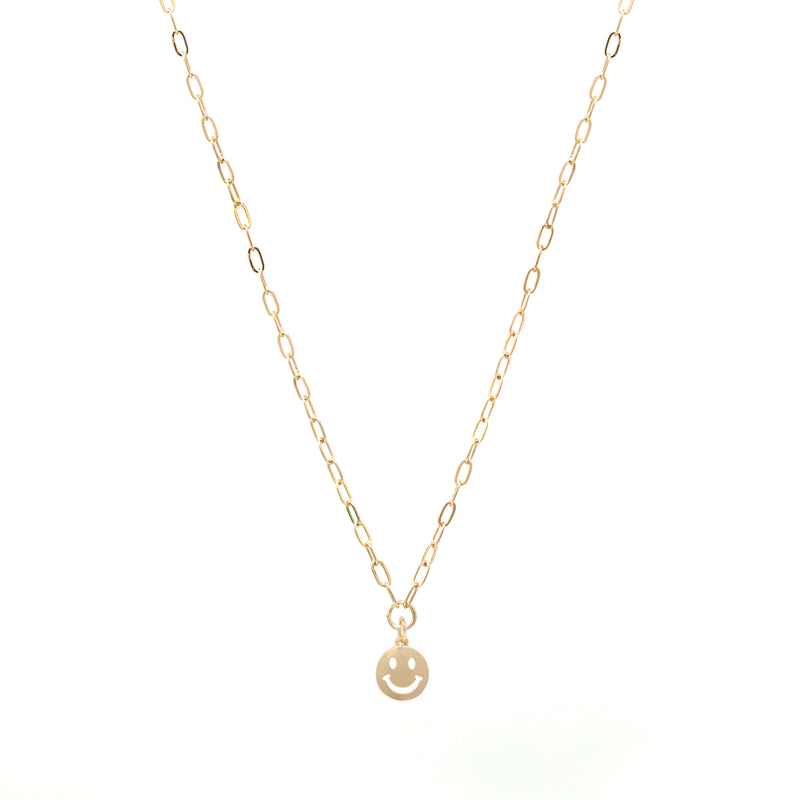 Smiley Face Paperclip Necklace