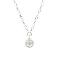 Smiley Face Paperclip Necklace