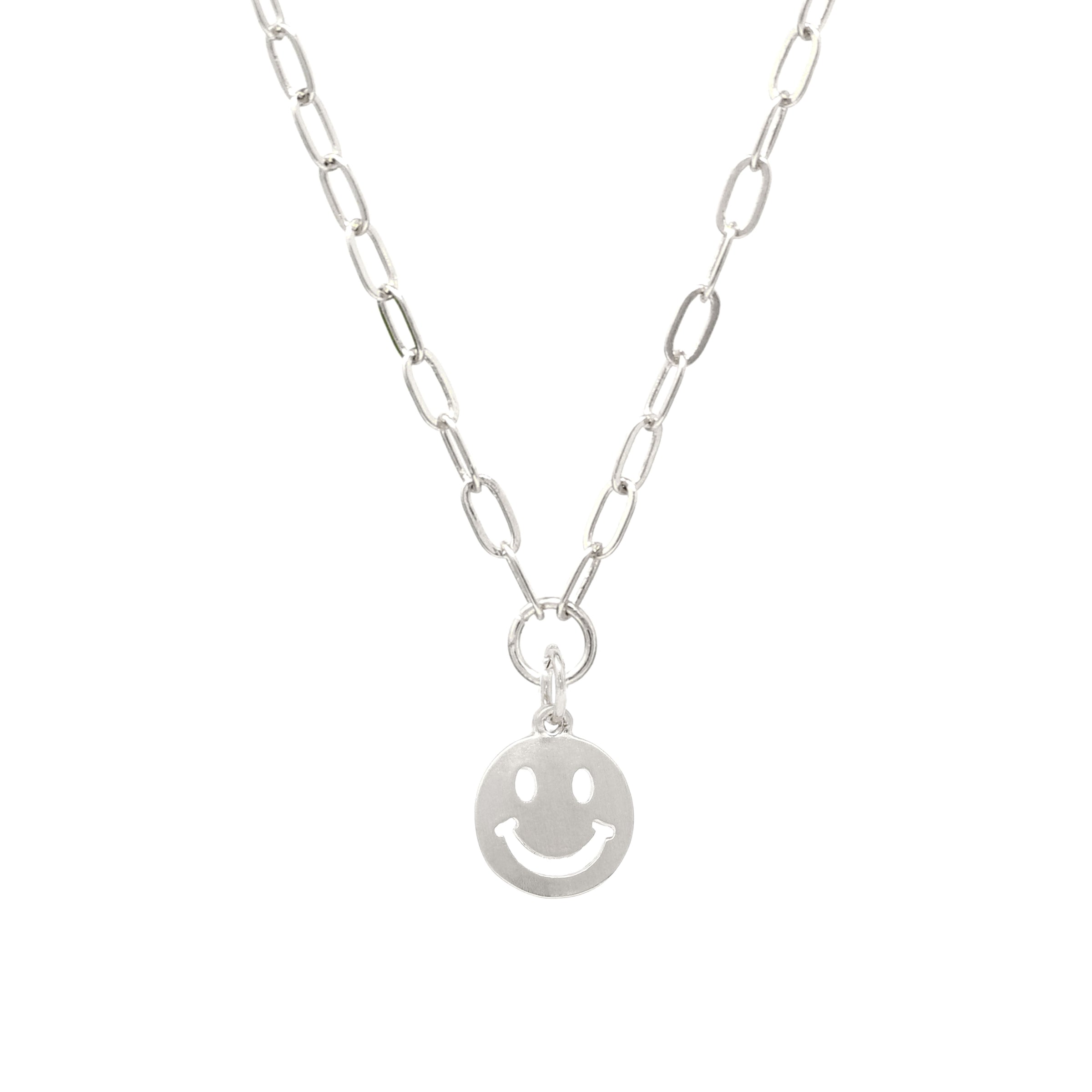Smiley Face Paperclip Necklace