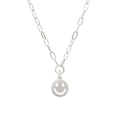 Smiley Face Paperclip Necklace