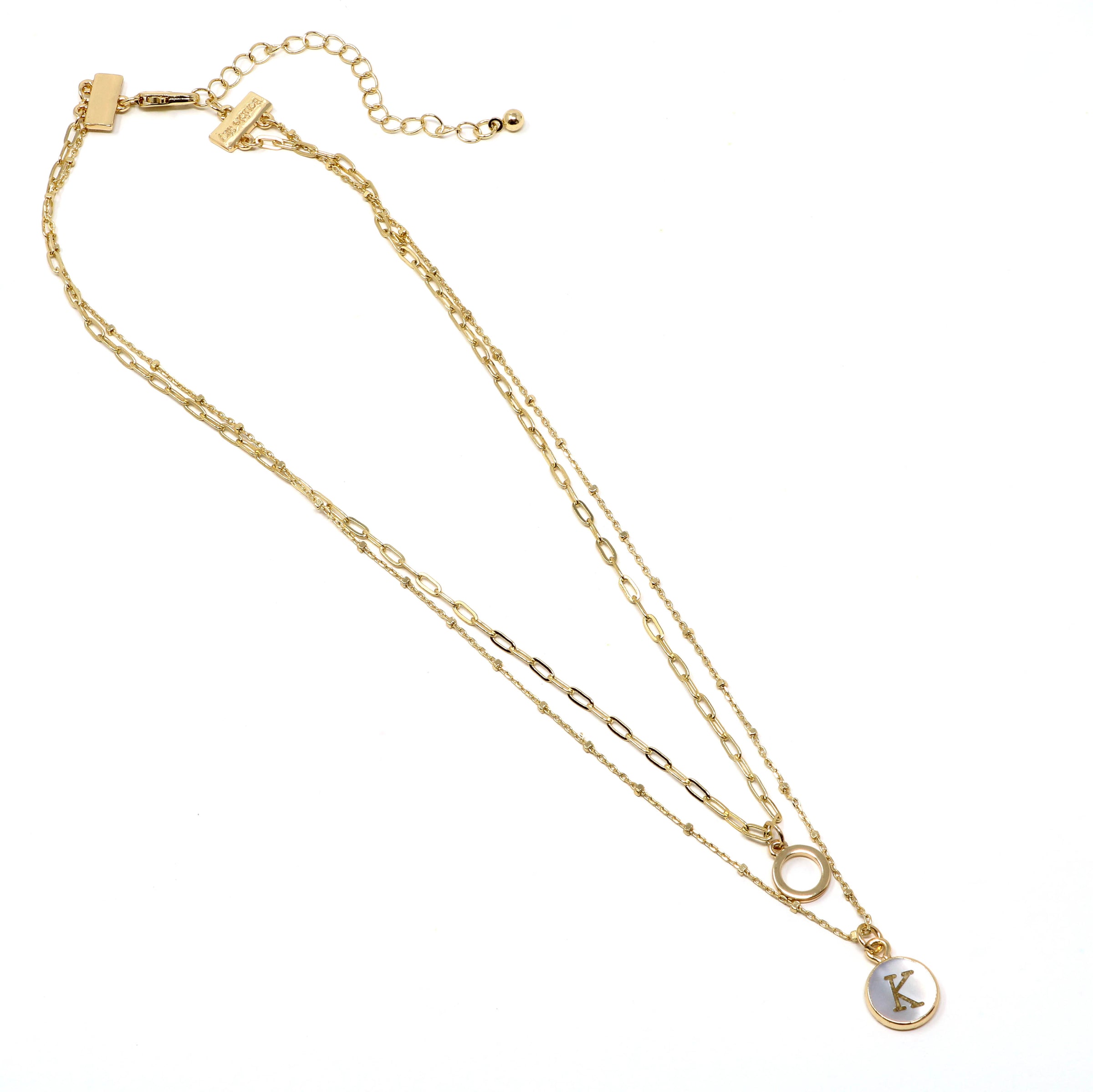 Personalized Initial 2 Layer Necklace