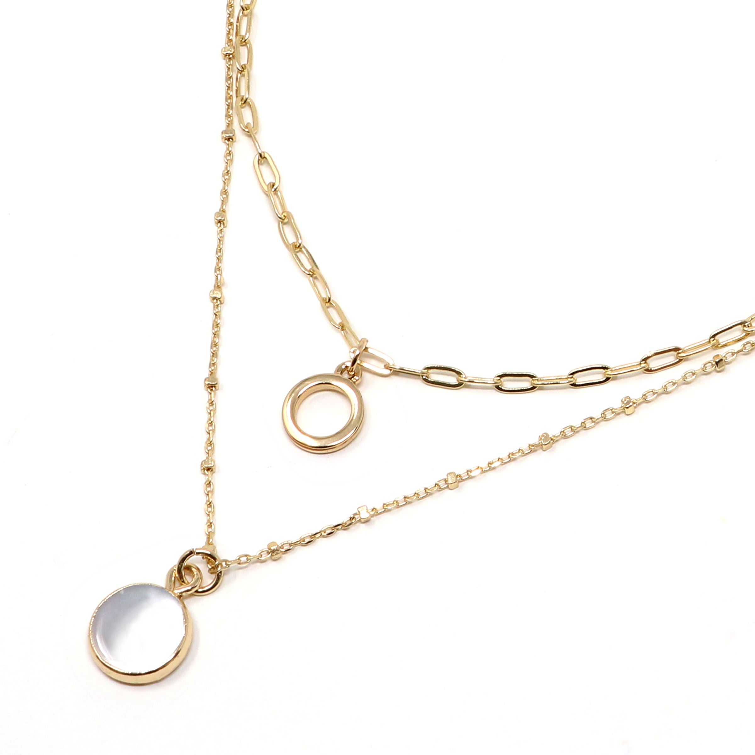 Personalized Initial 2 Layer Necklace