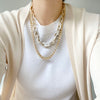 Double Layered Resin Chain Necklace