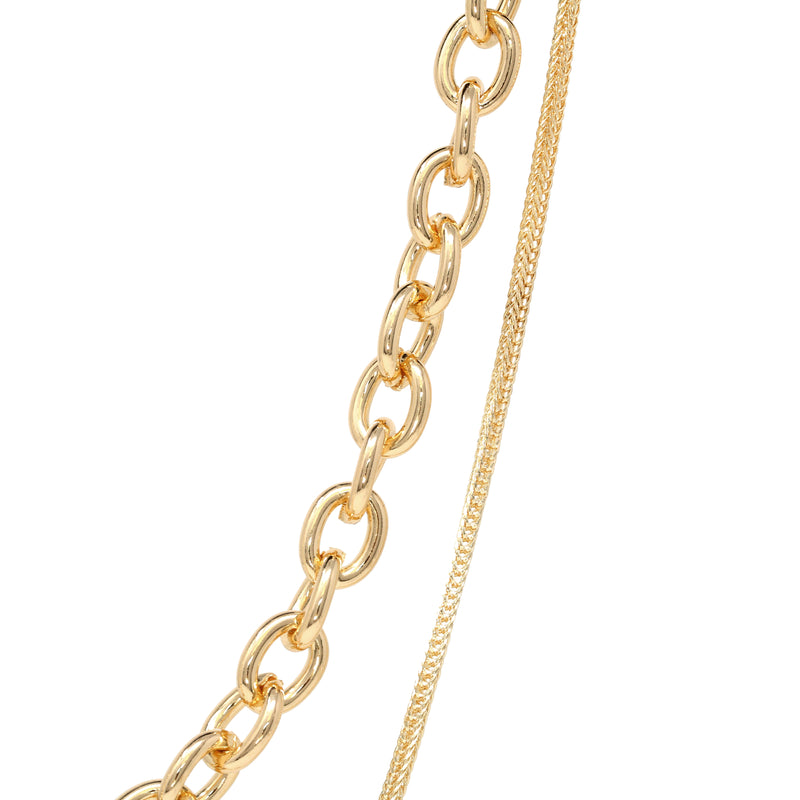 Double Layered Bold Chain Necklace